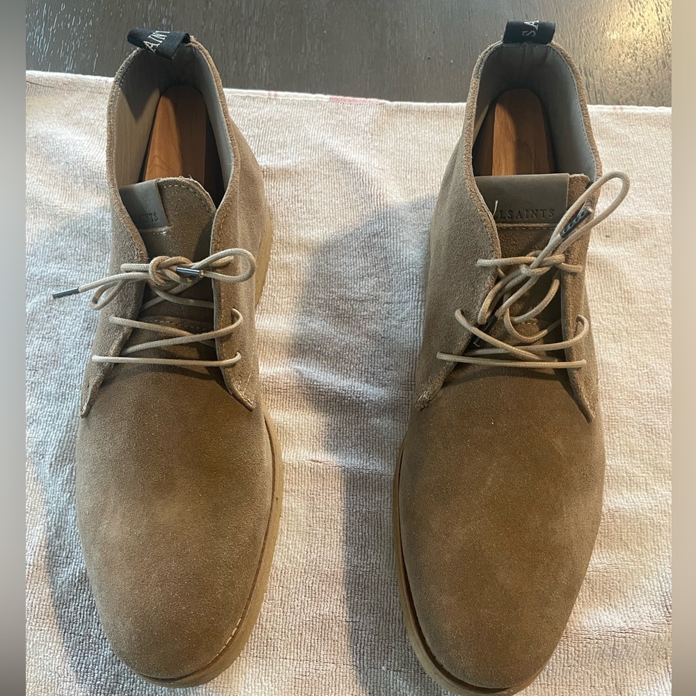 All Saints. Suede Chukka boots. Size 10